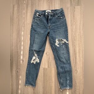Abercrombie & Fitch Distressed Blue Jeans